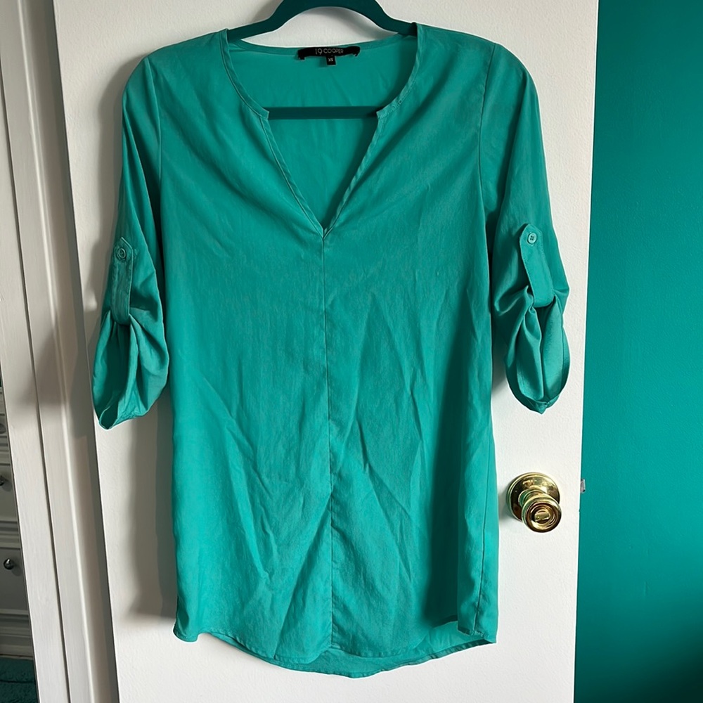 19 Cooper teal tunic